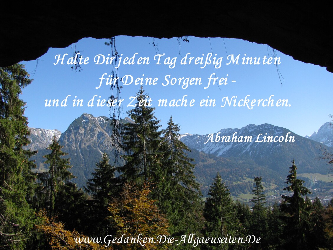 Halte Dir jeden Tag 30 Minuten