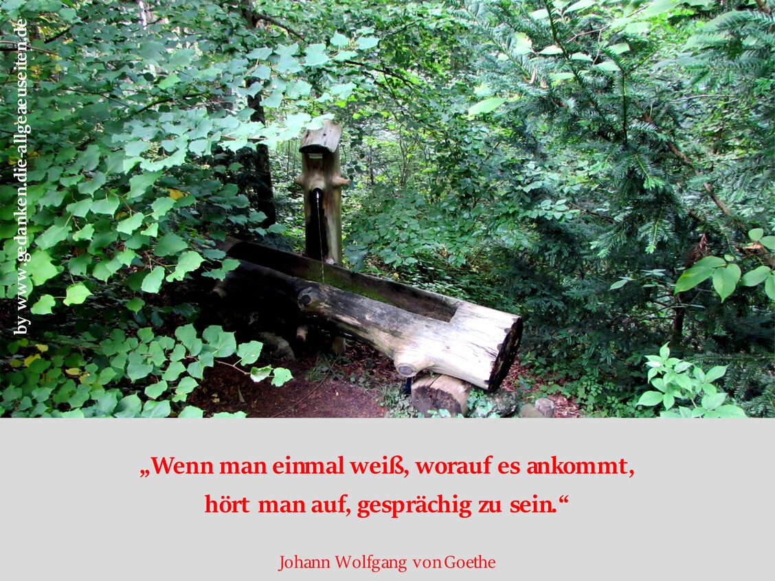 Wenn man einmal weiß, worauf es ankommt ...