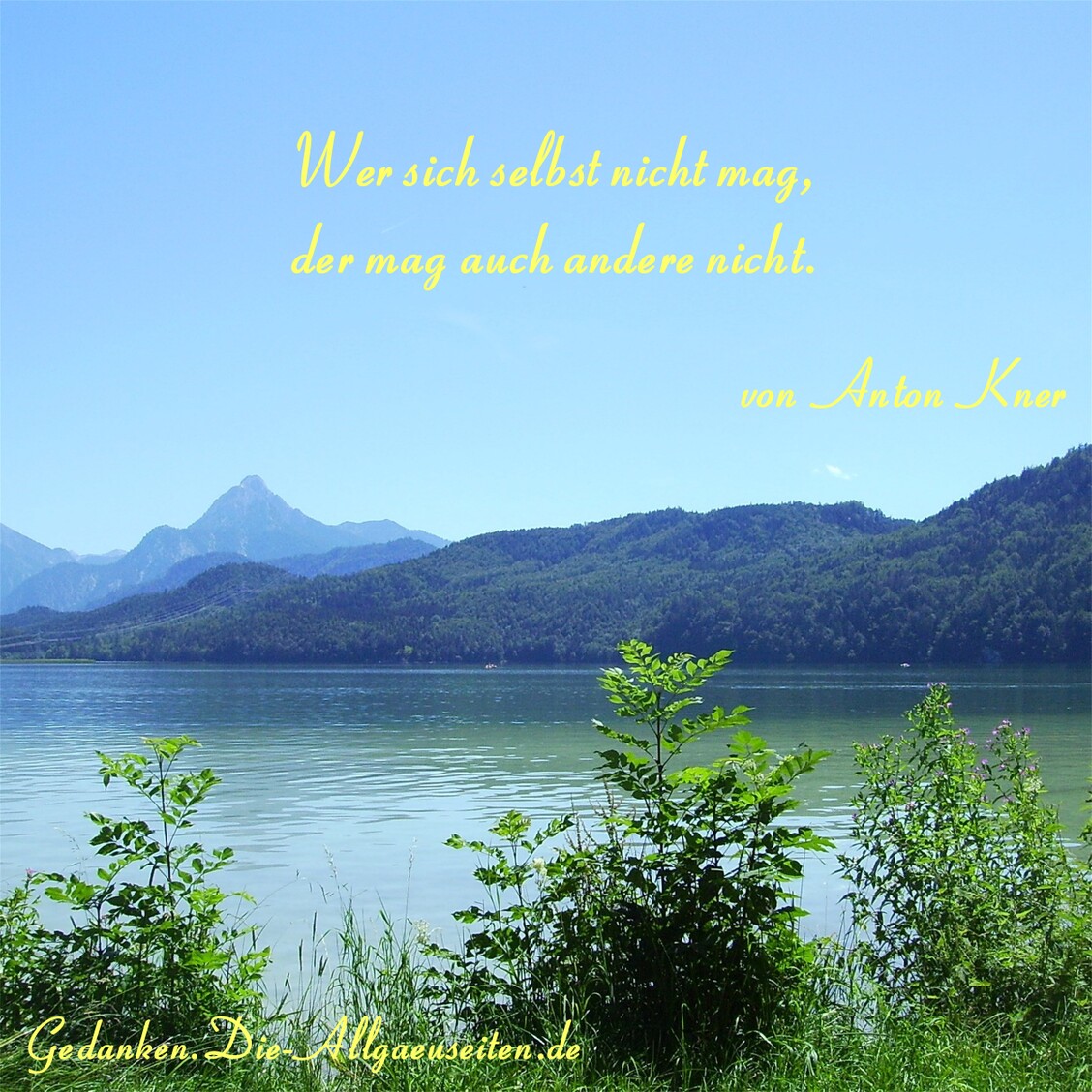 Wer sich selbst nicht mag
